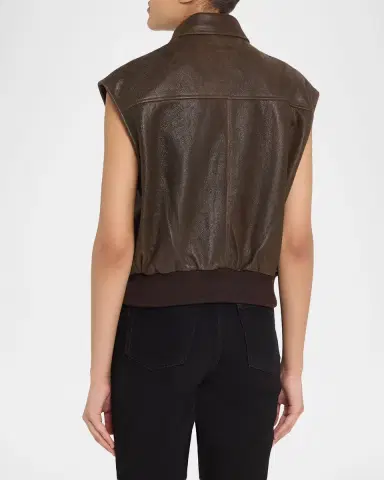 HAIKURE Val Nappa Leather Vest | Thumbnail 2 HAIKURE Val Nappa Leather Vest | Thumbnail 2