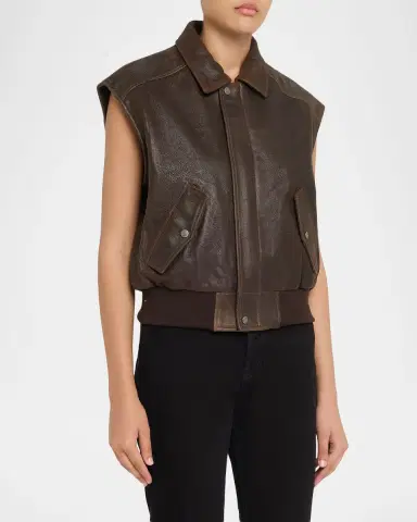 HAIKURE Val Nappa Leather Vest | Thumbnail 3 HAIKURE Val Nappa Leather Vest | Thumbnail 3