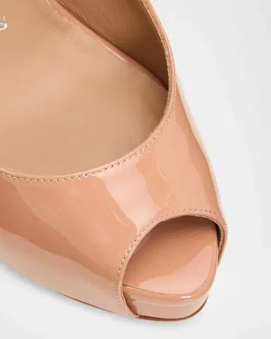 Christian Louboutin 120mm Lady Fanny Patent Leather Peep-Toe Pumps | Thumbnail 2 Christian Louboutin 120mm Lady Fanny Patent Leather Peep-Toe Pumps | Thumbnail 2