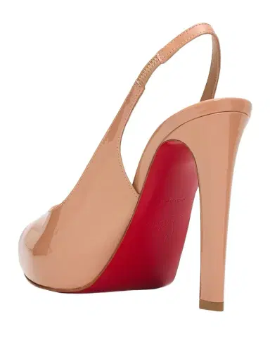 Christian Louboutin 120mm Lady Fanny Patent Leather Peep-Toe Pumps | Thumbnail 1 Christian Louboutin 120mm Lady Fanny Patent Leather Peep-Toe Pumps | Thumbnail 1