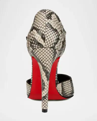 Christian Louboutin 100mm Fanny Demie Snake-Embossed Leather Pumps | Thumbnail 3 Christian Louboutin 100mm Fanny Demie Snake-Embossed Leather Pumps | Thumbnail 3