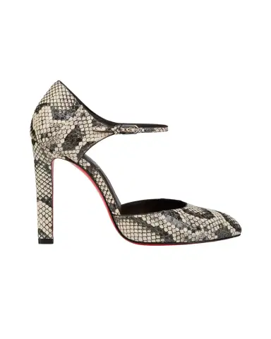 Christian Louboutin 100mm Fanny Demie Snake-Embossed Leather Pumps | Thumbnail 1 Christian Louboutin 100mm Fanny Demie Snake-Embossed Leather Pumps | Thumbnail 1