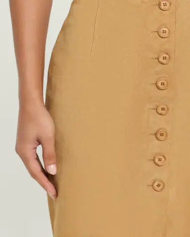 Akris Suede Button-Front Midi Skirt | Thumbnail 5 Akris Suede Button-Front Midi Skirt | Thumbnail 5