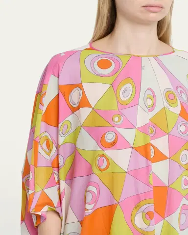PUCCI Occhi-Print Cotton Muslin Maxi Caftan Dress | Thumbnail 5 PUCCI Occhi-Print Cotton Muslin Maxi Caftan Dress | Thumbnail 5