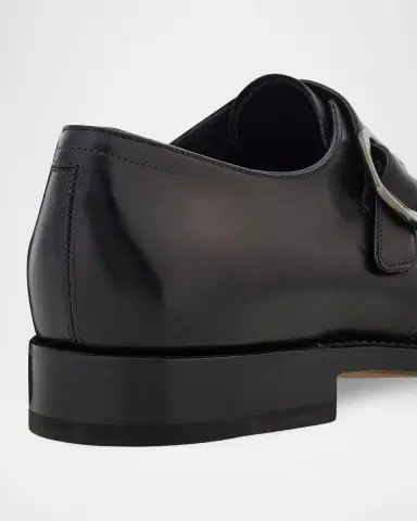 Ferragamo Men 's Sullivan Tramezza Leather Monk-Strap Loafers | Thumbnail 5 Ferragamo Men 's Sullivan Tramezza Leather Monk-Strap Loafers | Thumbnail 5