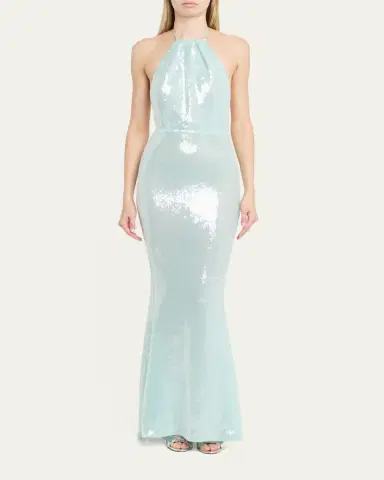 Retrofête Elexa Sequined Halter Dress | Thumbnail 2 Retrofête Elexa Sequined Halter Dress | Thumbnail 2