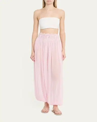 Retrofête Dreamy Chiffon Bubble Pants | Thumbnail 2 Retrofête Dreamy Chiffon Bubble Pants | Thumbnail 2