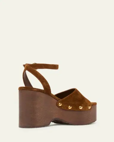 Gianvito Rossi Suede Ankle-Strap Platform Sandals | Thumbnail 8 Gianvito Rossi Suede Ankle-Strap Platform Sandals | Thumbnail 8