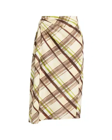 A.L.C. Jean Draped Plaid Midi Skirt | Thumbnail 1 A.L.C. Jean Draped Plaid Midi Skirt | Thumbnail 1
