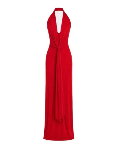 SEROYA Kayla Draped Jersey Maxi Dress | Thumbnail 1 SEROYA Kayla Draped Jersey Maxi Dress | Thumbnail 1