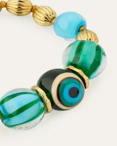 TOHUM Design Tohum One-of-a-Kind Charm Bracelet, Yellow-Turquoise | Thumbnail 3 TOHUM Design Tohum One-of-a-Kind Charm Bracelet, Yellow-Turquoise | Thumbnail 3