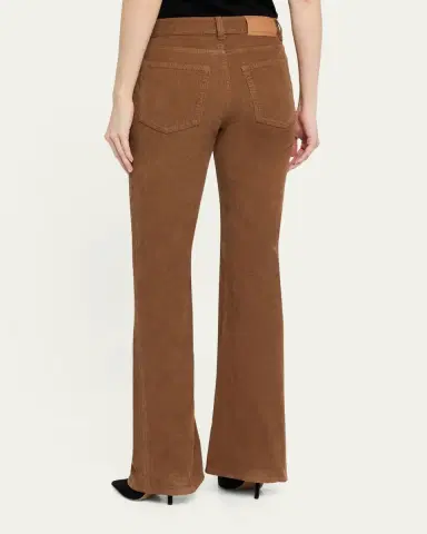 Stella McCartney Mid-Rise Cotton Corduroy Kickflare-Leg Pants | Thumbnail 3 Stella McCartney Mid-Rise Cotton Corduroy Kickflare-Leg Pants | Thumbnail 3