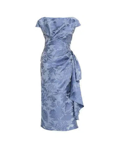 Lela Rose Floral Fil Coupe Florence Dress | Thumbnail 1 Lela Rose Floral Fil Coupe Florence Dress | Thumbnail 1