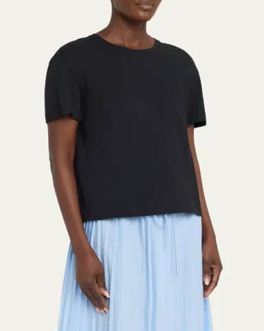 Toteme Classic Cotton T-Shirt | Thumbnail 4 Toteme Classic Cotton T-Shirt | Thumbnail 4