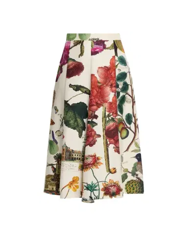 Libertine Hollyhock Silk Midi Tulip Skirt | Thumbnail 1 Libertine Hollyhock Silk Midi Tulip Skirt | Thumbnail 1