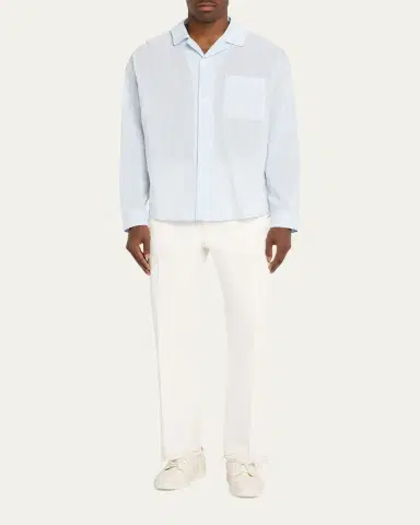 Frame Men's Pyjama Multi-Stripe Shirt | Thumbnail 2 Frame Men's Pyjama Multi-Stripe Shirt | Thumbnail 2