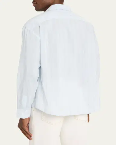 Frame Men's Pyjama Multi-Stripe Shirt | Thumbnail 3 Frame Men's Pyjama Multi-Stripe Shirt | Thumbnail 3