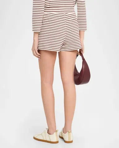 Veronica Beard Brighton Striped Knit Shorts | Thumbnail 3 Veronica Beard Brighton Striped Knit Shorts | Thumbnail 3