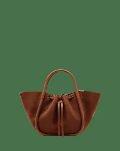 Proenza Schouler Small Ruched Suede and Leather Tote Bag | Thumbnail 2 Proenza Schouler Small Ruched Suede and Leather Tote Bag | Thumbnail 2
