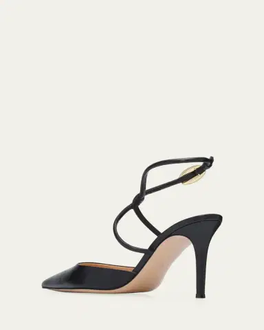 Gianvito Rossi 85mm Nappa Leather Slingback Pumps | Thumbnail 2 Gianvito Rossi 85mm Nappa Leather Slingback Pumps | Thumbnail 2