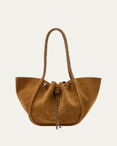 Proenza Schouler Large Ruched Suede Tote Bag | Thumbnail 9 Proenza Schouler Large Ruched Suede Tote Bag | Thumbnail 9