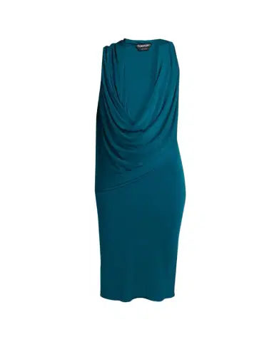 Tom Ford Plunging Cowl-Neck Jersey Body-Con Dress | Thumbnail 1 Tom Ford Plunging Cowl-Neck Jersey Body-Con Dress | Thumbnail 1