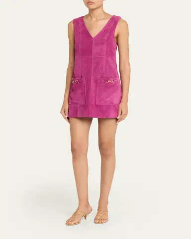 Ulla Johnson Sloane Suede Mini Dress | Thumbnail 4 Ulla Johnson Sloane Suede Mini Dress | Thumbnail 4