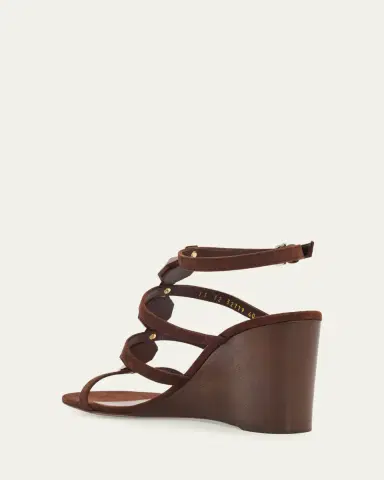 Gianvito Rossi 70mm Wooden Stud Suede Caged Sandals | Thumbnail 2 Gianvito Rossi 70mm Wooden Stud Suede Caged Sandals | Thumbnail 2