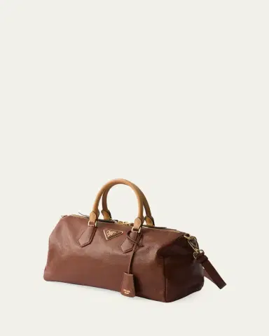 Prada Large Leather Top-Handle Bag | Thumbnail 3 Prada Large Leather Top-Handle Bag | Thumbnail 3