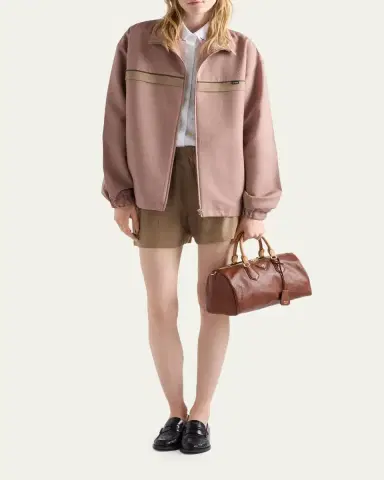 Prada Large Leather Top-Handle Bag | Thumbnail 4 Prada Large Leather Top-Handle Bag | Thumbnail 4