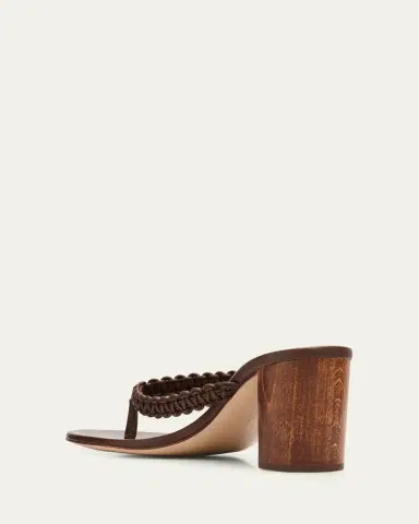 Gianvito Rossi 70mm Braided Nappa Leather Thong Sandals | Thumbnail 4 Gianvito Rossi 70mm Braided Nappa Leather Thong Sandals | Thumbnail 4