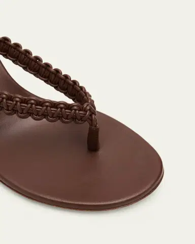 Gianvito Rossi 70mm Braided Nappa Leather Thong Sandals | Thumbnail 5 Gianvito Rossi 70mm Braided Nappa Leather Thong Sandals | Thumbnail 5