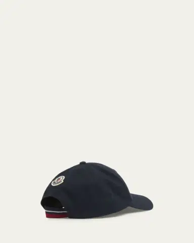 Moncler Men's Logo Cotton Baseball Cap | Thumbnail 2 Moncler Men's Logo Cotton Baseball Cap | Thumbnail 2