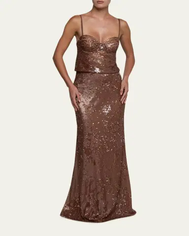 L'Agence Lior Sequined Bralette Top | Thumbnail 2 L'Agence Lior Sequined Bralette Top | Thumbnail 2