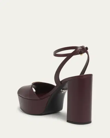 Prada Nappa Triangle Peep-Toe Platform Sandals | Thumbnail 10 Prada Nappa Triangle Peep-Toe Platform Sandals | Thumbnail 10