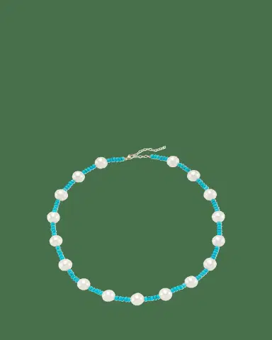 JIA JIA 14K Nevada Turquoise and Pearl Necklace | Thumbnail 2 JIA JIA 14K Nevada Turquoise and Pearl Necklace | Thumbnail 2