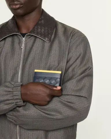 Bottega Veneta Men's Colorblock Leather Card Holder | Thumbnail 2 Bottega Veneta Men's Colorblock Leather Card Holder | Thumbnail 2