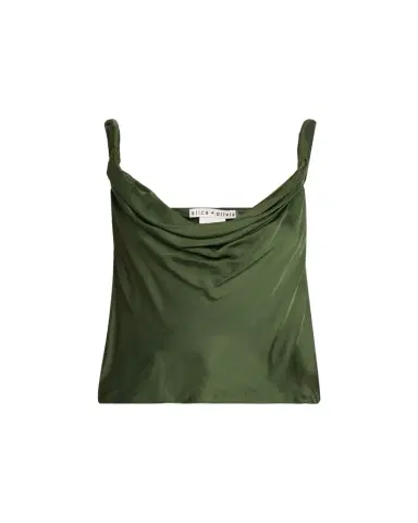Alice + Olivia Monique Twisted-Strap Satin Tank Top | Thumbnail 1 Alice + Olivia Monique Twisted-Strap Satin Tank Top | Thumbnail 1