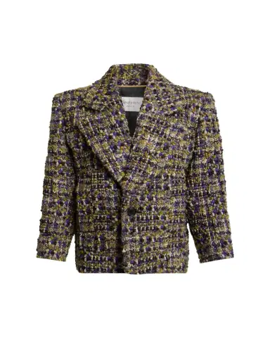 Saint Laurent Tweed Single-Breasted Jacket | Thumbnail 1 Saint Laurent Tweed Single-Breasted Jacket | Thumbnail 1