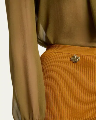 Saint Laurent Rib-Knit Cycling Shorts | Thumbnail 5 Saint Laurent Rib-Knit Cycling Shorts | Thumbnail 5
