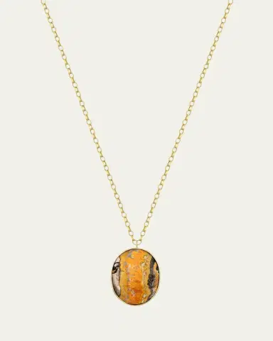 JIA JIA 14K Bumble Bee Jasper Long Pendant Necklace | Thumbnail 2 JIA JIA 14K Bumble Bee Jasper Long Pendant Necklace | Thumbnail 2
