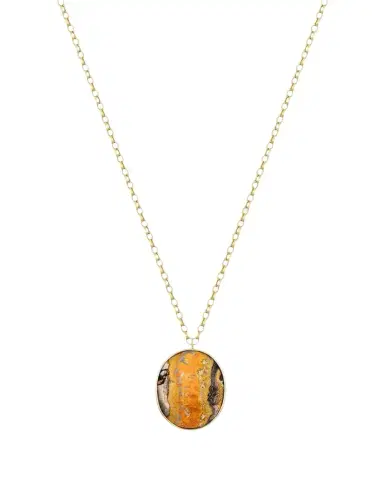 JIA JIA 14K Bumble Bee Jasper Long Pendant Necklace | Thumbnail 1 JIA JIA 14K Bumble Bee Jasper Long Pendant Necklace | Thumbnail 1