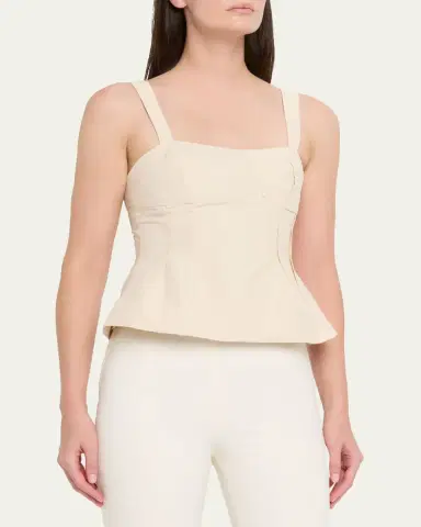 SIMKHAI April Cotton Faille Bustier Top | Thumbnail 4 SIMKHAI April Cotton Faille Bustier Top | Thumbnail 4