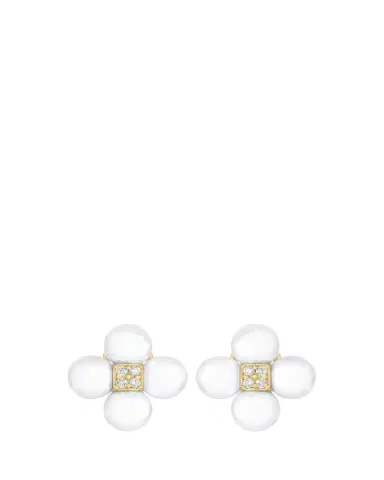 Paul Morelli 18K Yellow Gold Pearl and Diamond Sequence Earrings | Thumbnail 1 Paul Morelli 18K Yellow Gold Pearl and Diamond Sequence Earrings | Thumbnail 1