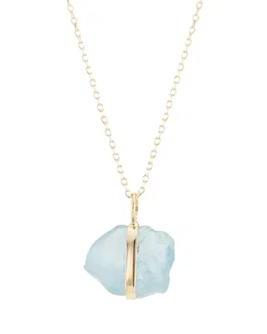 JIA JIA 14K March Birthstone Pendant Necklace | Thumbnail 1 JIA JIA 14K March Birthstone Pendant Necklace | Thumbnail 1