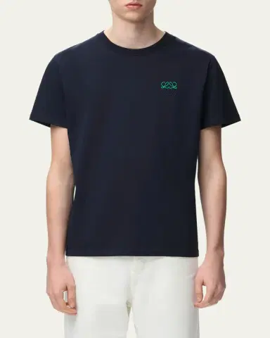 LOEWE Men's Cotton Jersey Short-Sleeve T-Shirt | Thumbnail 4 LOEWE Men's Cotton Jersey Short-Sleeve T-Shirt | Thumbnail 4
