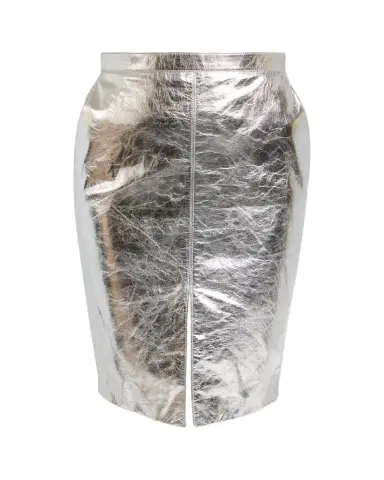 Saint Laurent Metallic Leather Pencil Skirt | Thumbnail 1 Saint Laurent Metallic Leather Pencil Skirt | Thumbnail 1