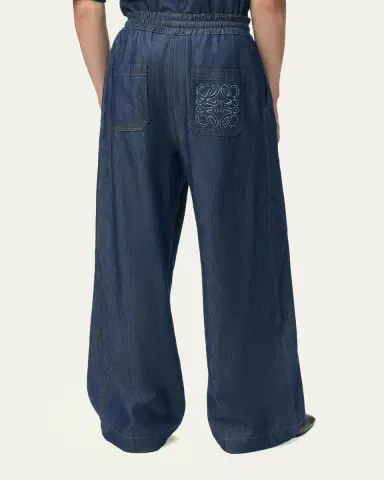 Loewe Men's Denim Drawstring Trousers | Thumbnail 3 Loewe Men's Denim Drawstring Trousers | Thumbnail 3