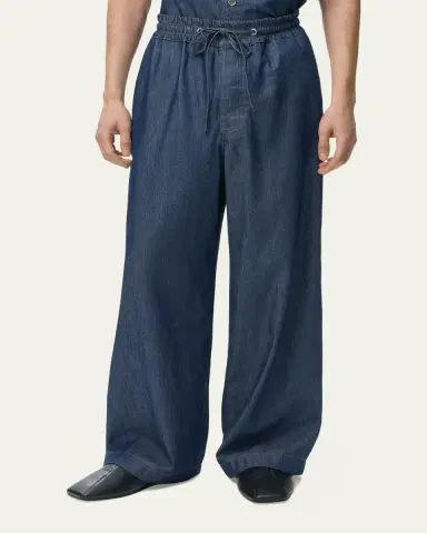 Loewe Men's Denim Drawstring Trousers | Thumbnail 4 Loewe Men's Denim Drawstring Trousers | Thumbnail 4