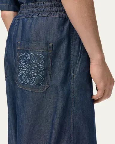 Loewe Men's Denim Drawstring Trousers | Thumbnail 5 Loewe Men's Denim Drawstring Trousers | Thumbnail 5